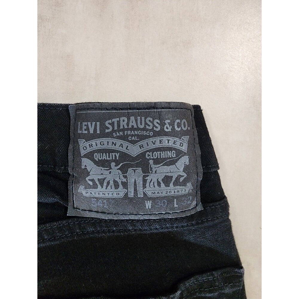 Levis 541 Straight Leg Athletic Fit Jeans Men's Size 34Wx34L* Stretch Black